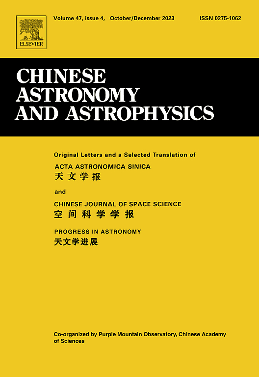 Go to journal home page - Chinese Astronomy and Astrophysics